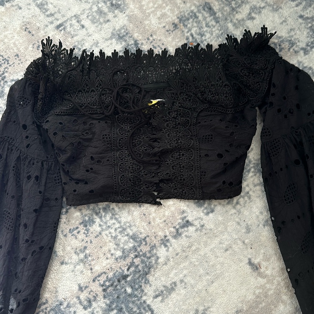 Tiger mist crop top Medium